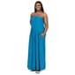 Plus Size 24/7 Comfort Apparel A-Line Strapless Maxi Dress - image 3