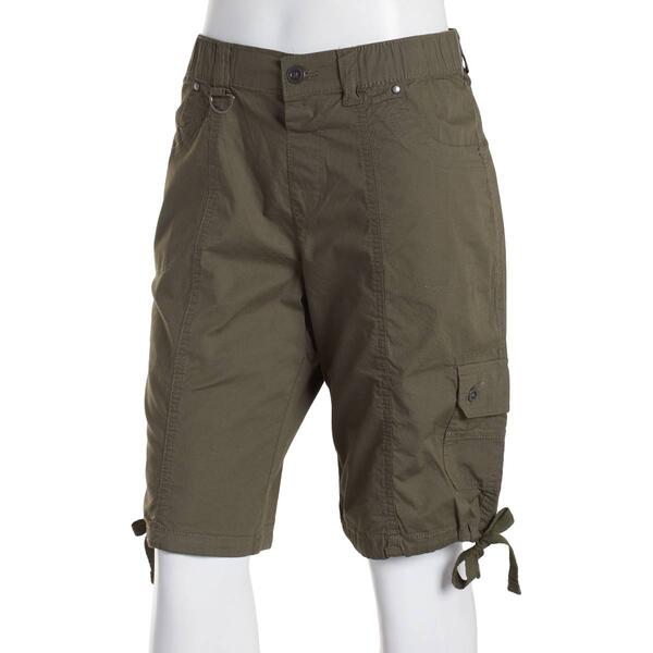 Petite da-sh Adelle Bermuda Shorts with Side Ruching & Ties - image 