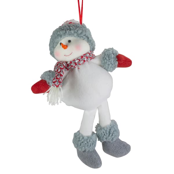 Northlight 14in. Plush Snowman Hanging Christmas Ornament
