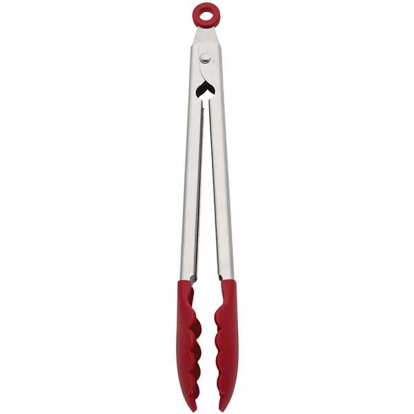 KitchenAid&#40;R&#41; Gourmet Silicone Tipped Sterling Silver Tongs - image 