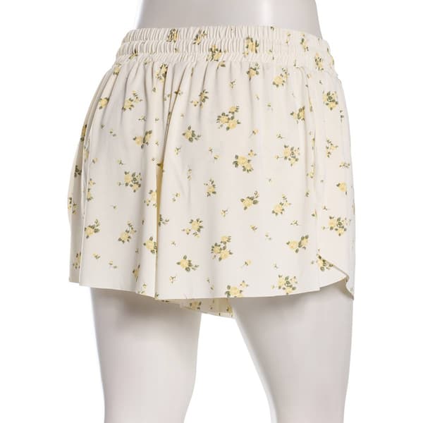 Juniors No Comment Dolphin Shorts w/ Pocket - Yellow