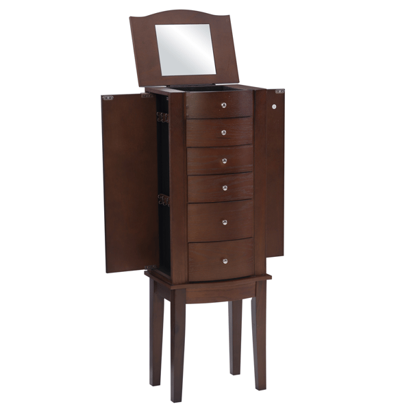 Linon Home Decor Maddie Espresso Jewelry Armoire