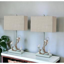 9th & Pike® 28in. Anchor Table Lamps - Set of 2