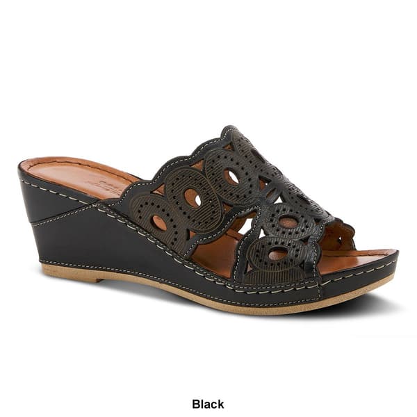 Womens Spring Step Labarnas Slide Wedge Sandals
