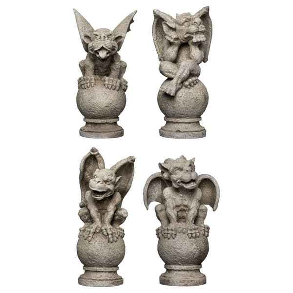 Northlight Seasonal Gargoyles Garden Statues - Set of 4