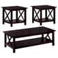 Coaster 3pc. Occasional Table Set - Deep Merlot - image 1