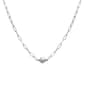 Gemstone Classics(tm) Sterling Silver & Pearl Trendy Chain Necklace - image 1