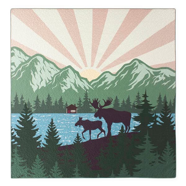 Donna Sharp Your Lifestyle Moose Retreat 3pc. Quilt Set