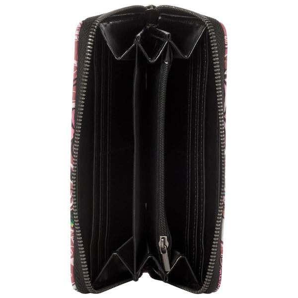 Womens Ed Hardy Ella Camo Zip-Around Wallet