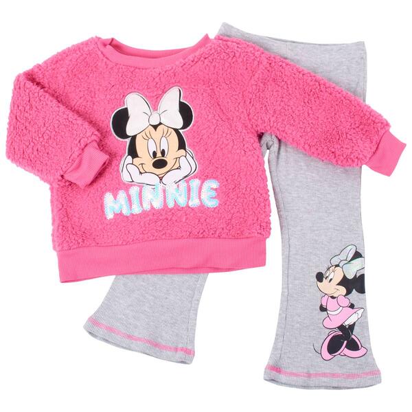 Toddler Girl Disney Minnie Mouse Wubby Top & Pants Set - image 