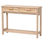Baxton Studio Sebille Light Brown Wood 2-Drawer Console Table - image 1