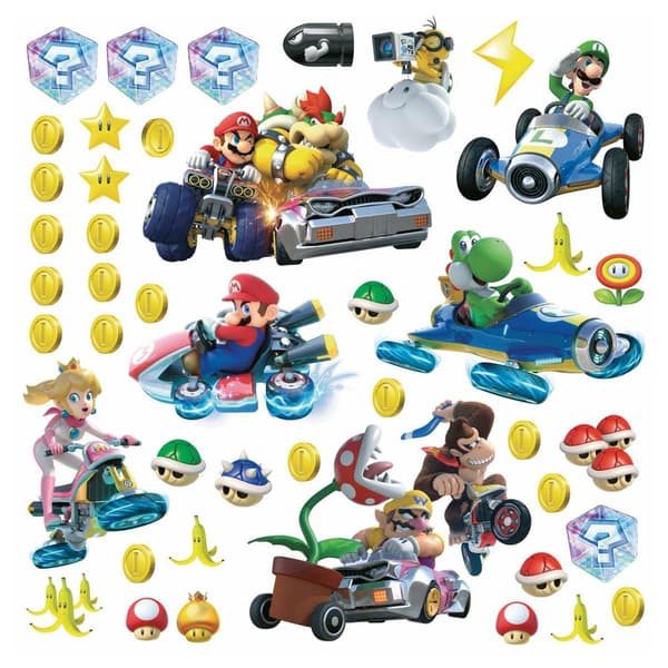 RoomMates&#40;R&#41; Mario Kart 8 Peel & Stick Wall Decals - image 