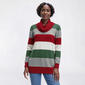 Womens Cable & Gauge Long Sleeve Stripe Cowl Neck Sweater - image 1
