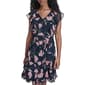 Womens Tommy Hilfiger Ruffle Trim Chiffon V Neck Dress - Pink - image 1
