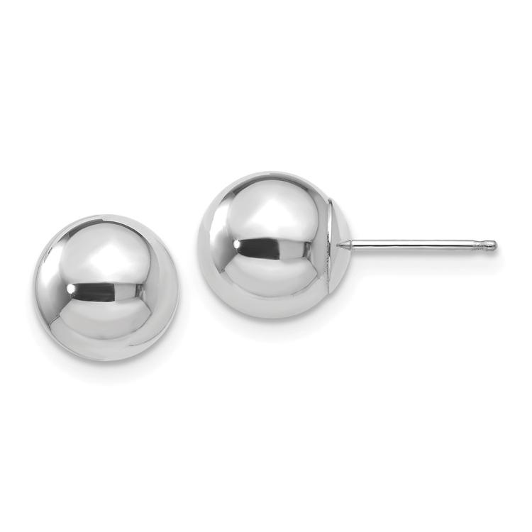 Gold Classics(tm) 14kt. White Gold 8mm Ball Stud Earrings