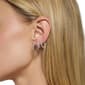 Athra Fine 3pr. Silver Plated CZ Huggie Hoop Earrings Set - image 3