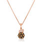 Le Vian(R) Rose Gold Brown & White Diamond Floral Cluster Pendant - image 1