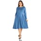 Plus Size 24/7 Comfort Apparel Fit N' Flare Dress - image 6