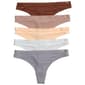 Womens Danskin 5Pk Nylon Thong w/ Rose Gold Logo DS7683-5PKC - image 1