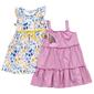 Girls &#40;4-6x&#41; Blueberi Boulevard 2pk. Rainbow Tier/Floral Dresses - image 1