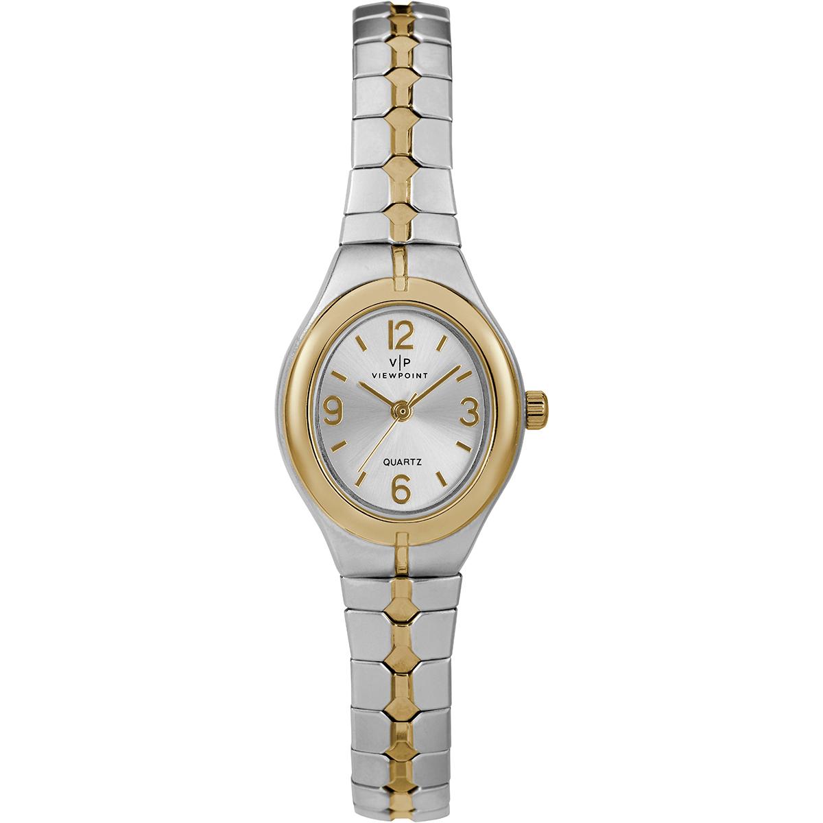 Womens Timex® Viewpoint Two-Tone Polished Watch -...