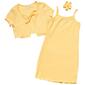 Girls &#40;7-12&#41; BTween&#40;R&#41; Rib Tank Dress & Daisy Embroidered Cardigan - image 1