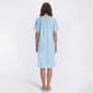 Womens Casual Time Seersucker Plaid Embossed Zip Front Duster - image 2