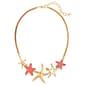 Ashley Cooper(tm) Gold-Tone Coral Starfish Frontal Necklace - image 1