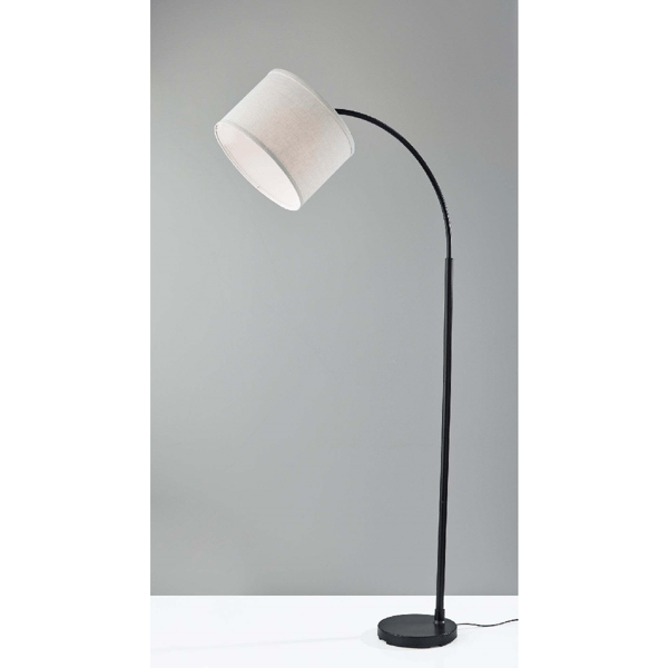 Simplee Adesso Jace Floor Lamp with Off-White Shade