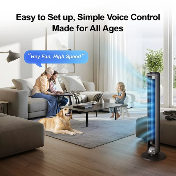Emerson Smartvoice 42 Inch Tower Fan W/Remote