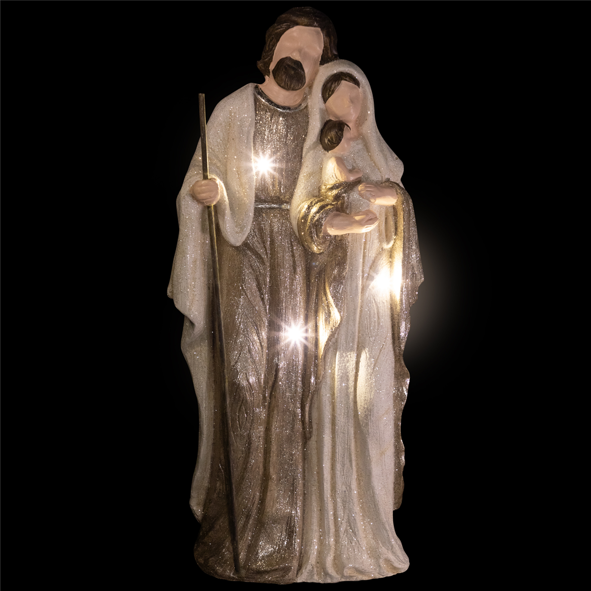 Northlight Lighted Glittery Holy Family Christmas Decoration