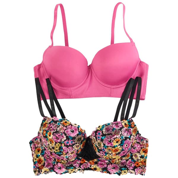 Juniors Lady Princess 2pk. Lace Push-Up Longline Bra 2PKBRA2684 - image 