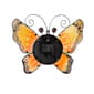 Evergreen Butterfly Metal & Glass Shaped Wall Clock - image 2