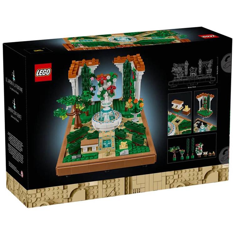 LEGO® Icons Fountain Garden Building Kit