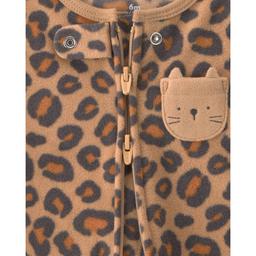 Baby Girl (NB-9M) Carter''s® Leopard Zip Sleep & Play Pajamas