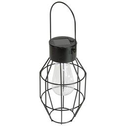 Northlight Seasonal 9.5in. Geometric Oblong Solar Lantern