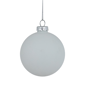 Northlight 4ct. Matte White Christmas Tree Glass Ornaments - image 3