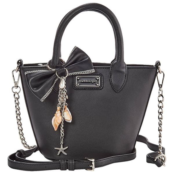 Madden Girl Mini Tote with Bow Keychain