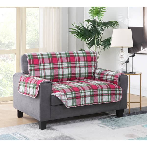 Harper Lane Carol Plaid Reversible Furniture Protector