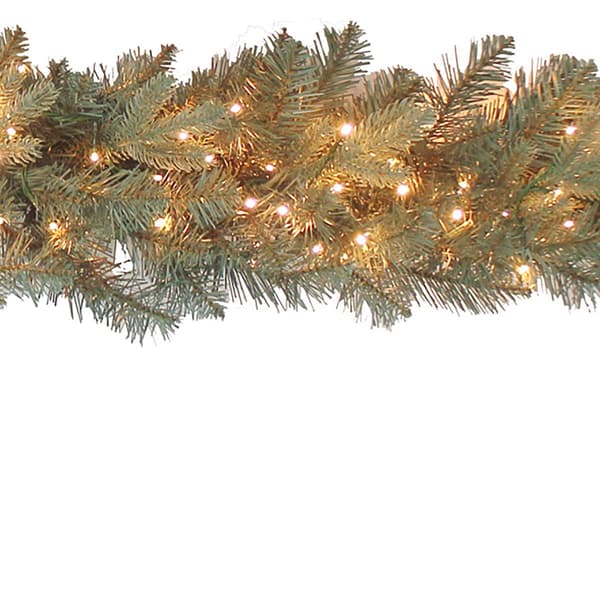 Kurt S. Adler 9ft. Pre-Lit Warm White LED Blue Spruce Garland