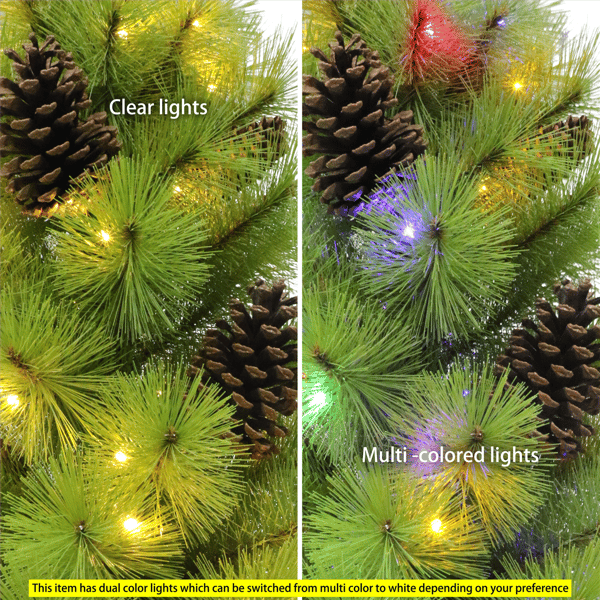 Puleo International 4.5ft. Pre-Lit Arkansas Pine Christmas Tree
