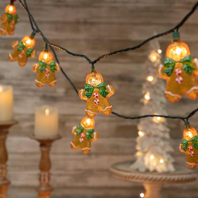 Northlight Seasonal 10ct. Gingerbread Man Christmas Lights