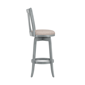 HH2 Home Savana Blue Wood Swivel Bar Height Stool - image 4