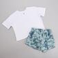 Girls &#40;7-12&#41; 90 Degree by Reflex 3pc. Soft Tee w/ Woven Shorts - image 2