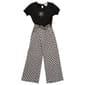 Girls &#40;7-12&#41; Dream Girl Checkered Paperbag Jumpsuit w/Daisy Top - image 1