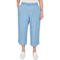 Plus Size Alfred Dunner Beachcomber Wide Leg Patch Pocket Ankle - image 1