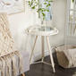 9th & Pike® White Metal Coastal Accent Table - image 6