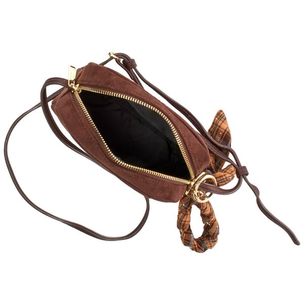Madden Girl Suede Camera Crossbody