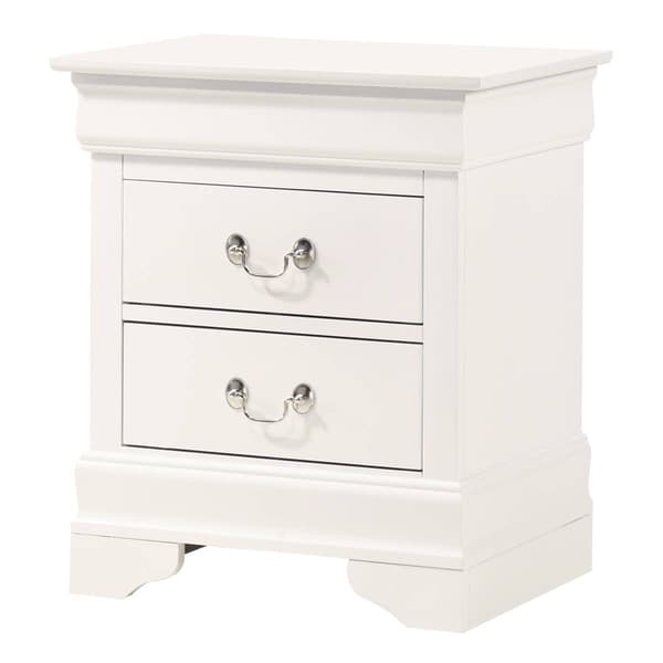 Passion Furniture Louis Philippe 21in. Drawer Nightstand - image 