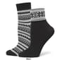 Womens HUE 2pk. Fair Isle Turn Cuff & Crew Socks - image 4